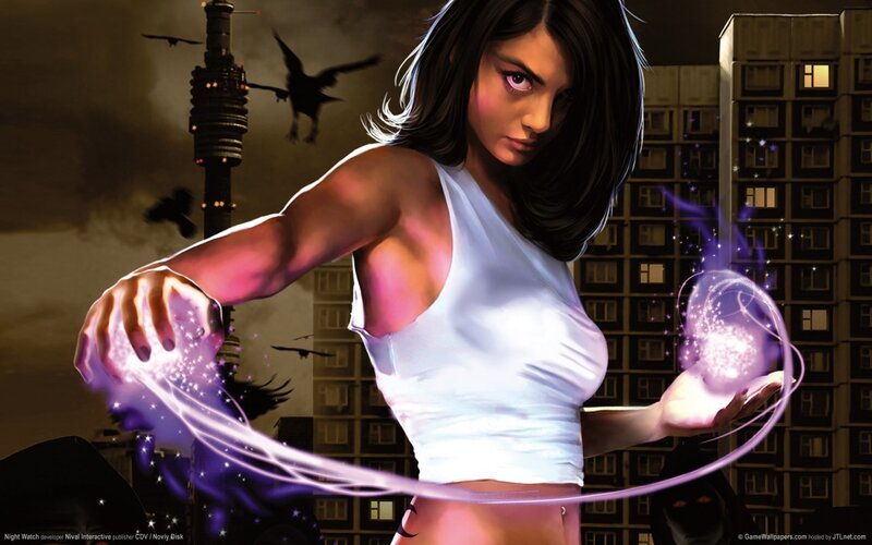 Woman with magical energy