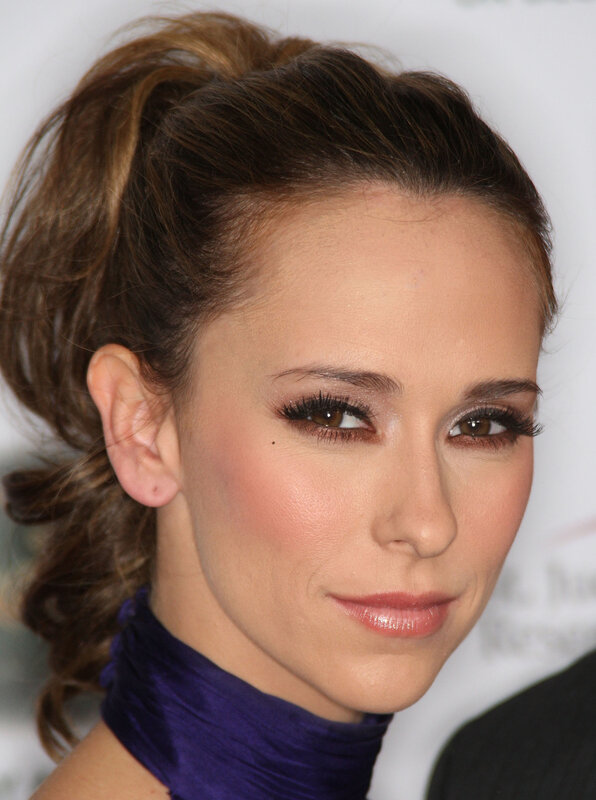 woman with makeup and ponytail