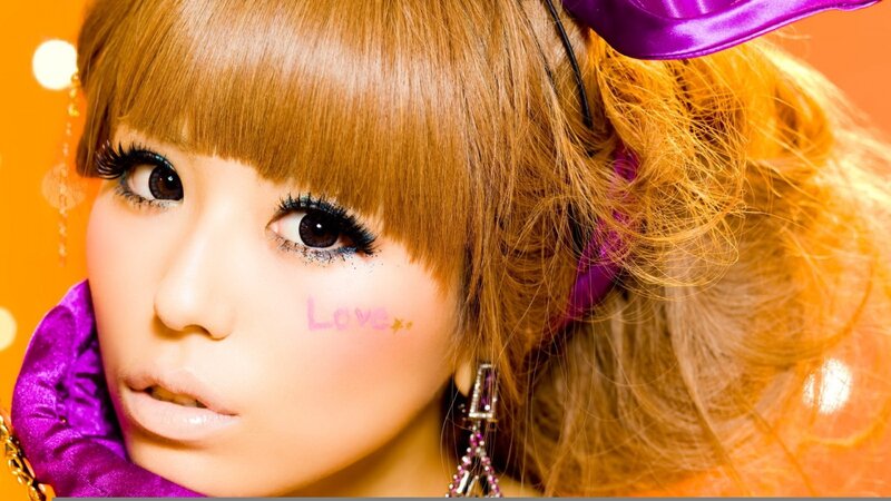 Woman with Makeup and Purple Accessories