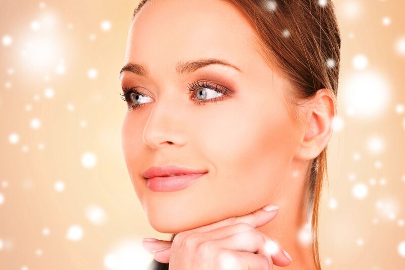Woman with Makeup — Beige, Serene