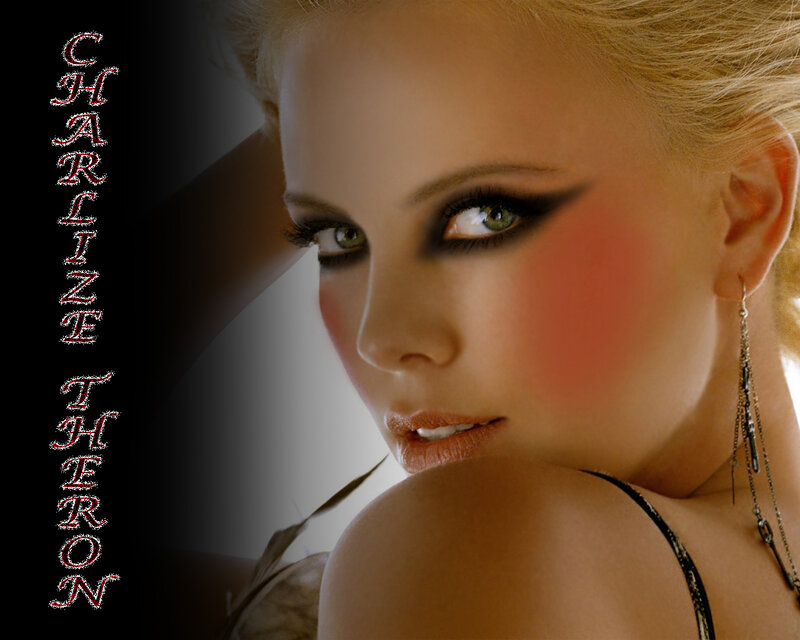 Woman with Makeup — Black, Dramatic