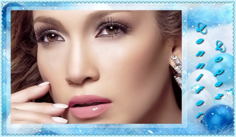 Woman with Makeup — Blue, Frosty