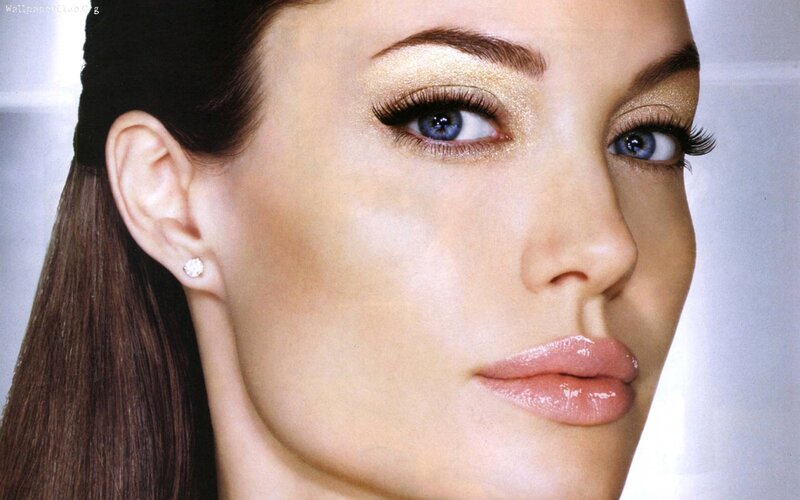 Woman with Makeup — Brown, Neutral, Photograph