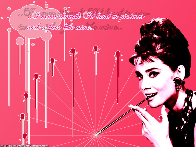 Woman with Makeup Brush — Pink