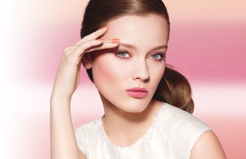 Woman with Makeup — Pink, Calm