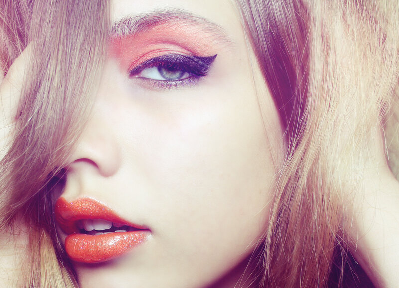 Woman with Makeup — Pink, Dramatic, Photograph, Eyes