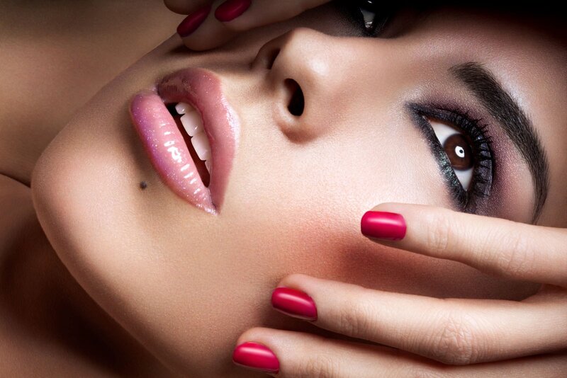 Woman with Makeup — Pink, Dramatic, Photograph, Lips