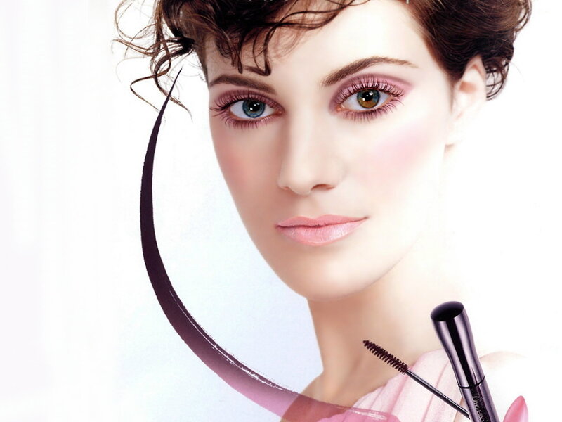 Woman with Makeup — White, Calm, Photograph