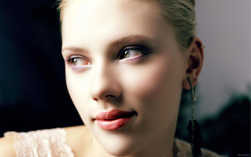 Woman with Makeup — White, Dramatic, Photograph, Earring