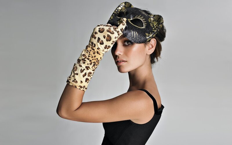 Woman with Mask and Gloves