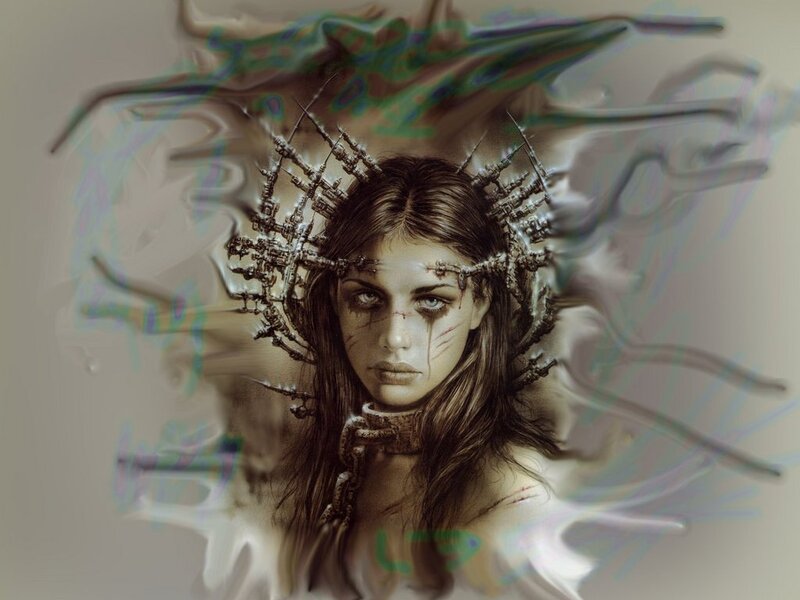 Woman with Mechanical Crown — Brown