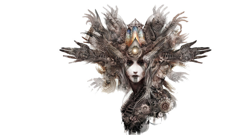 Woman with Mechanical Headdress