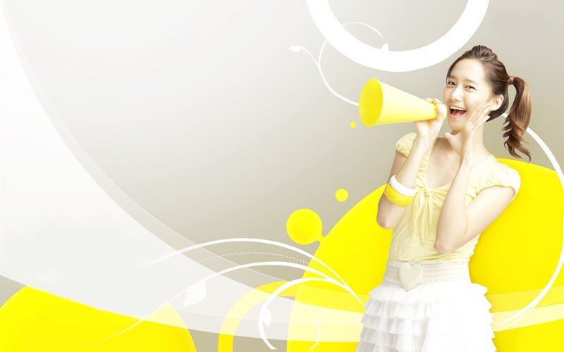 Woman with Megaphone — Yellow