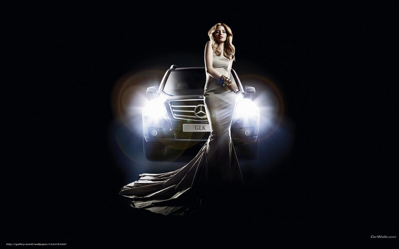 Woman with Mercedes GLK