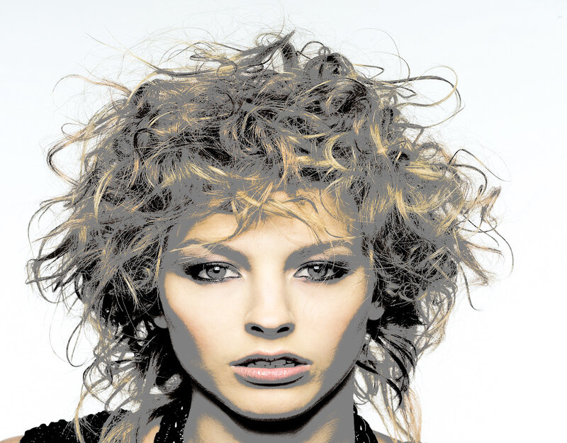 woman with messy hair