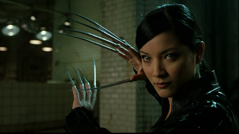 Woman with metal claws