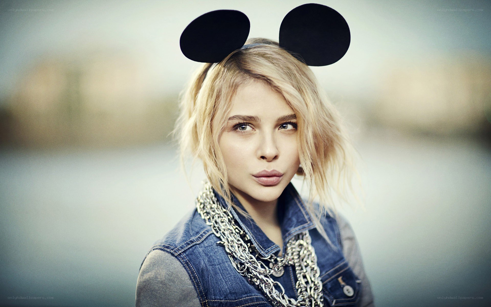 woman with mickey mouse ears