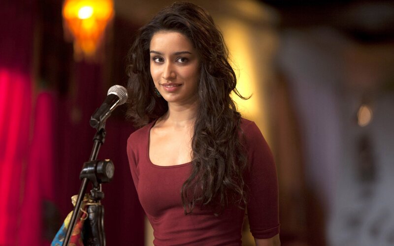 Woman with Microphone — Maroon