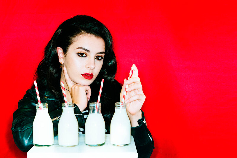 woman with milk bottles