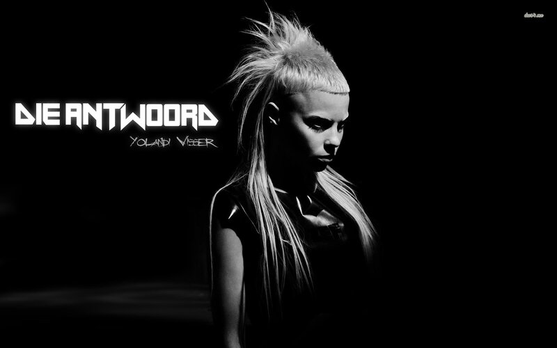 Woman with Mohawk Hairstyle — Black