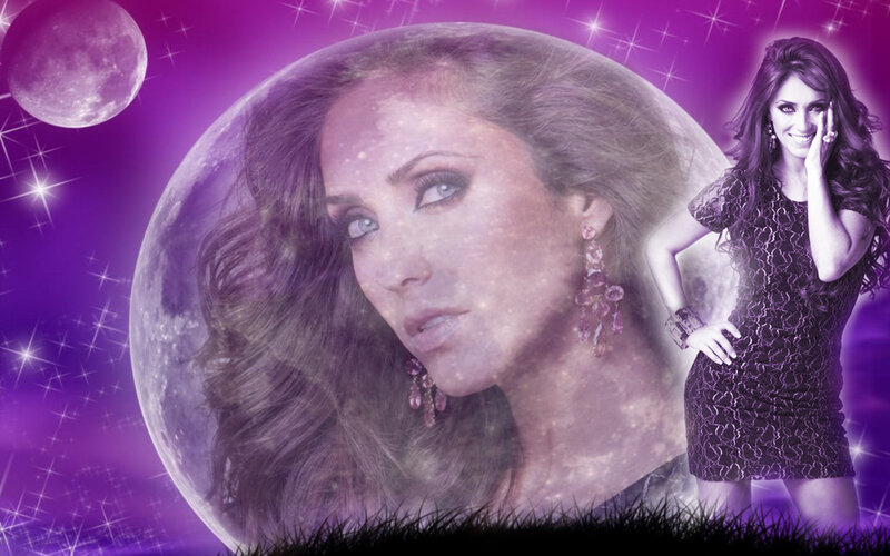 woman with moon and stars