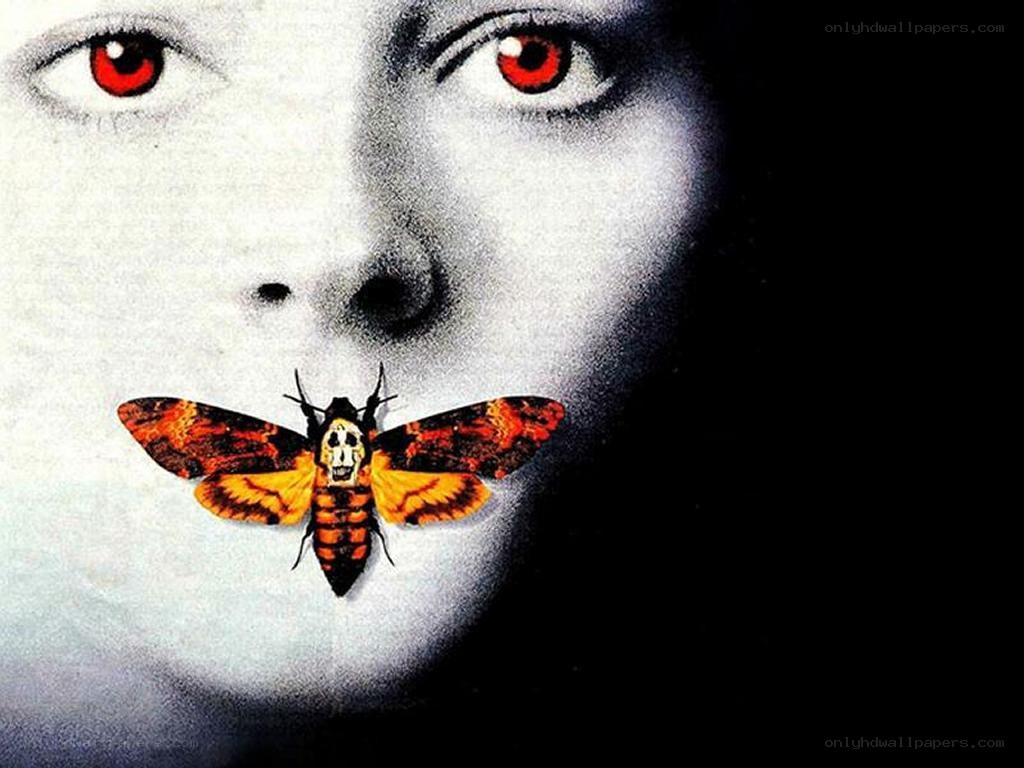 Woman with moth on face