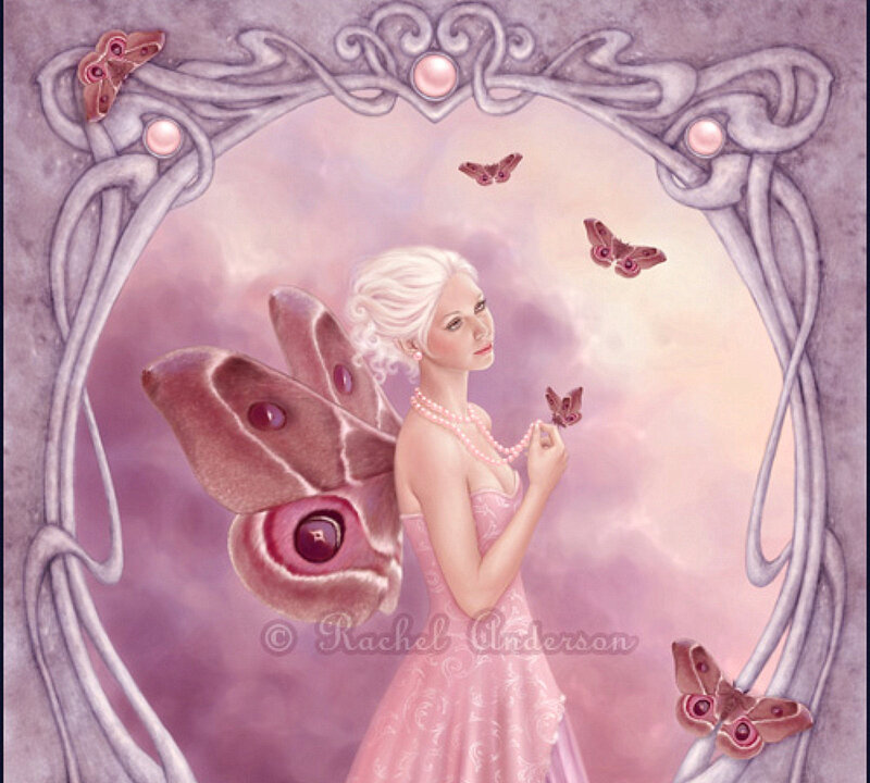 Woman with Moth Wings