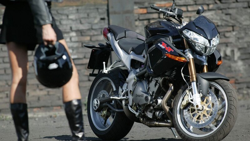 woman with motorcycle