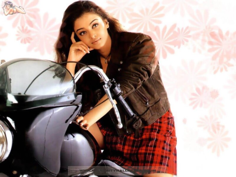 Woman with Motorcycle — Brown, Confident