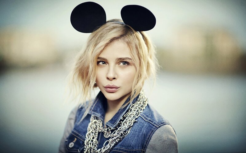 Woman with Mouse Ears — Blue, Neutral