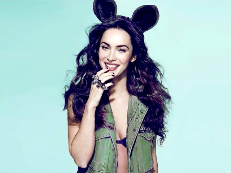 Woman with Mouse Ears — Blue