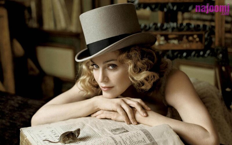 Woman with Mouse on Newspaper