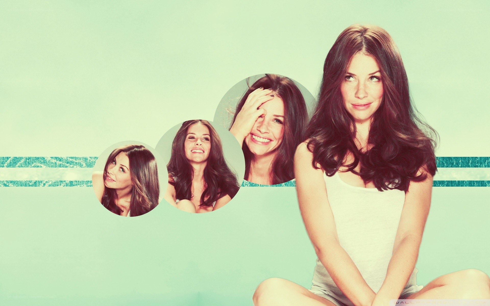 woman with multiple expressions