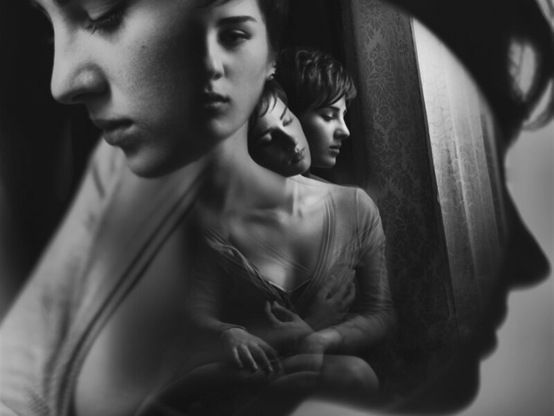 Woman with Multiple Reflections