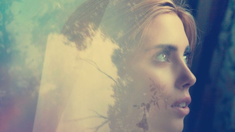 woman with nature overlay