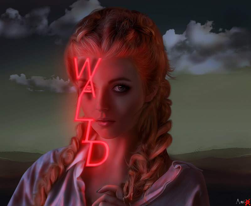 Woman with Neon Sign