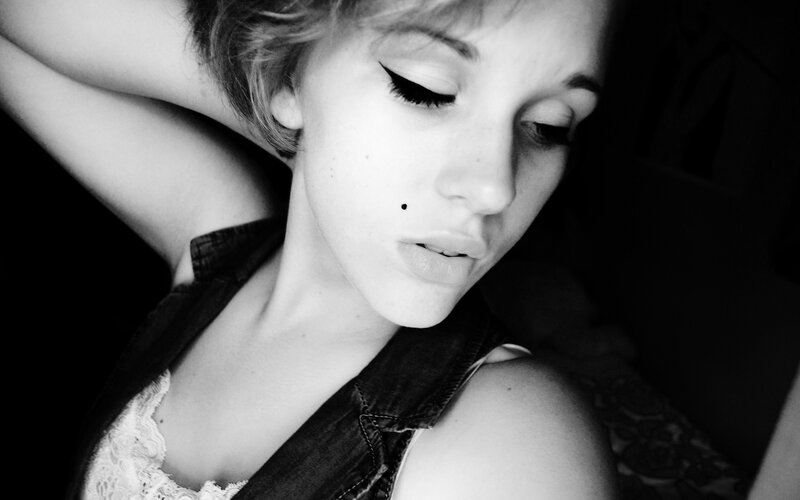 woman with nose piercing