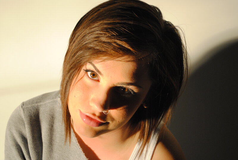 woman with nose ring in sunlight