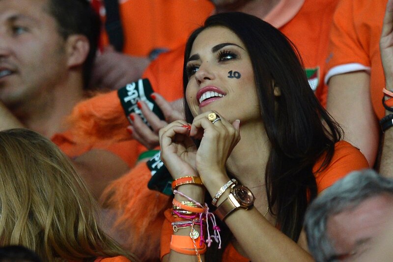 Woman with number 10 on cheek