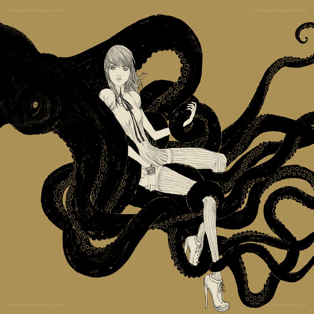 woman with octopus tentacles