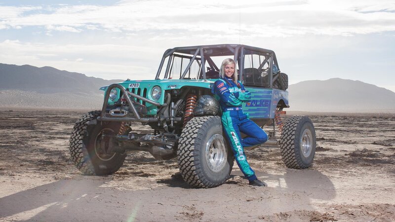 Woman with Off-road Vehicle