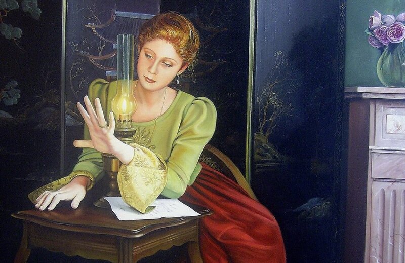 Woman with Oil Lamp