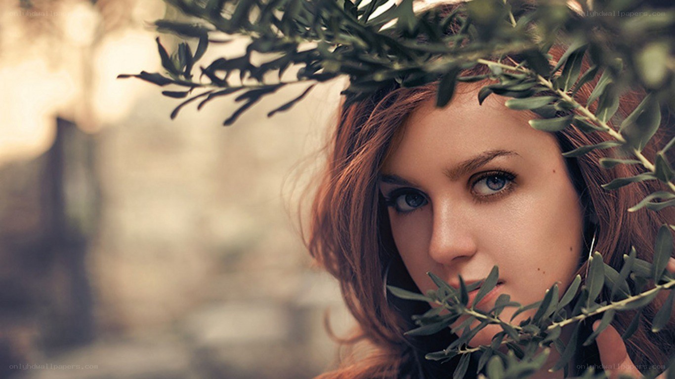 woman with olive branches