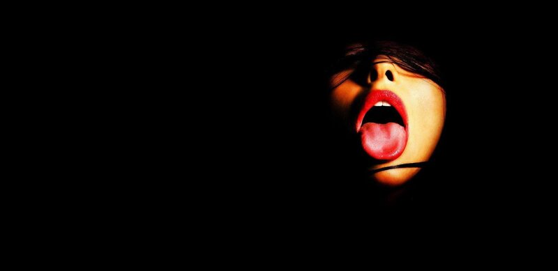 woman with open mouth