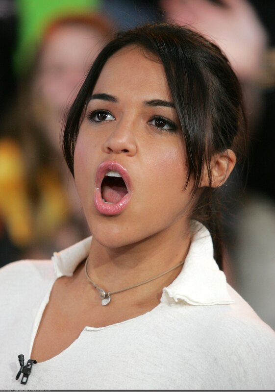 woman with open mouth