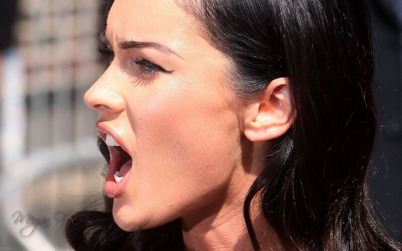woman with open mouth