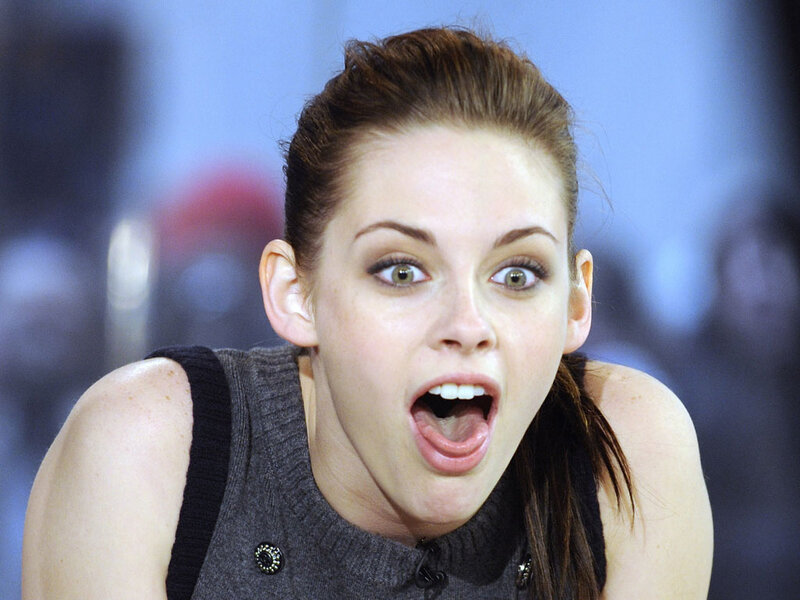 Woman with Open Mouth — Gray