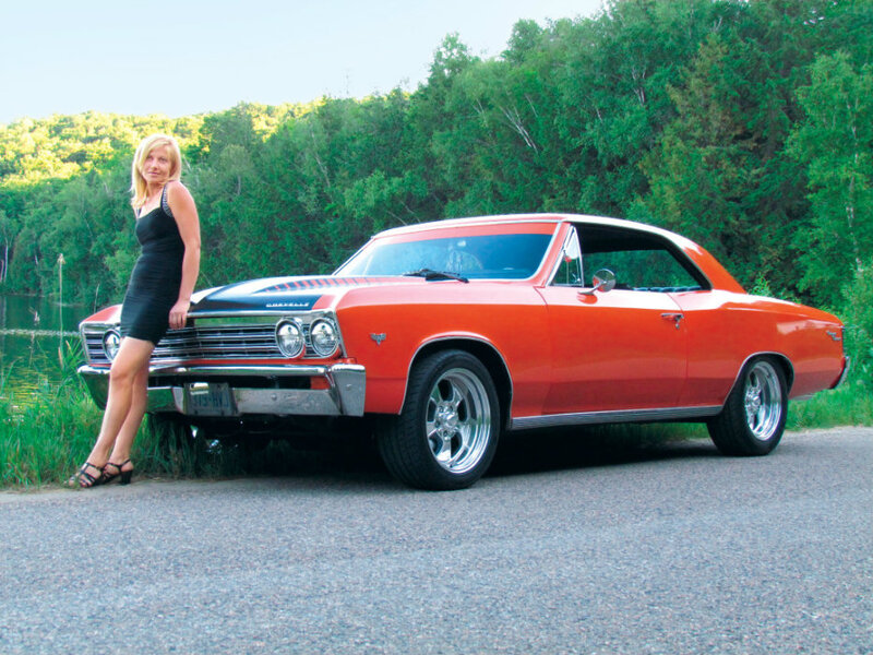 Woman with Orange Car — Serene