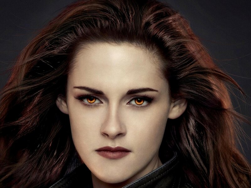 Woman with Orange Eyes — Brown