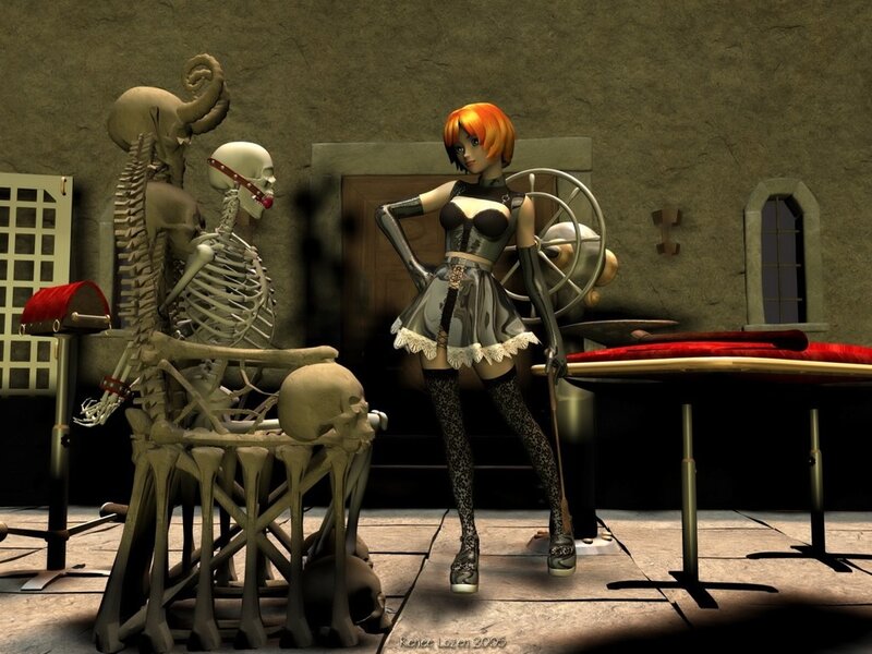 Woman with Orange Hair — Gray